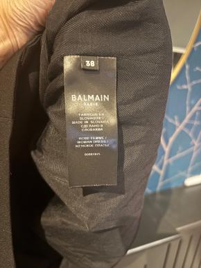 Balmain Black Sleeveless Blazer Dress 6