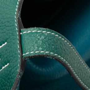 Hermes Blue Izmir And Malachite Clemence Double Sens 45 8