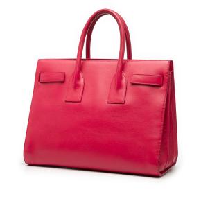 Saint Laurent Pink Small Leather Sac De Jour Satchel 2