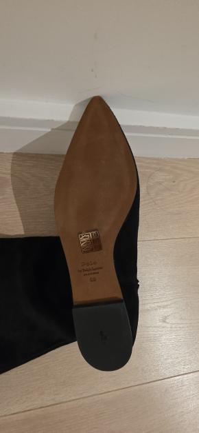 Ralph Lauren Polo Long Black Suede Boots 3