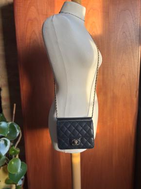 Chanel Quilted Black Classic Mini Bag 4