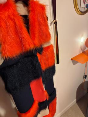 MSGM Alpaca Colour Block Gilet 4