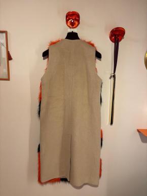MSGM Alpaca Colour Block Gilet 3