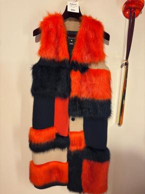 MSGM Alpaca Colour Block Gilet 2