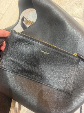 Saint Laurent Black Le 5 à 7 Hobo black leather bucket bag 7