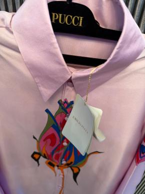 Pucci Rose Print Silk Shirt 4