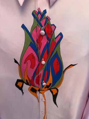 Pucci Rose Print Silk Shirt 5