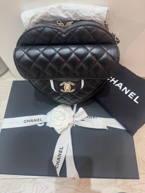Chanel Large Quilted Heart Bag 10