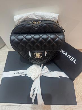 Chanel Large Quilted Heart Bag 4