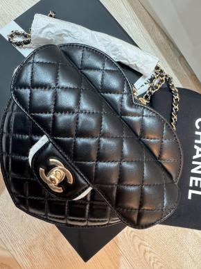 Chanel Large Quilted Heart Bag 6