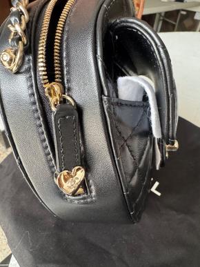 Chanel Large Quilted Heart Bag 11