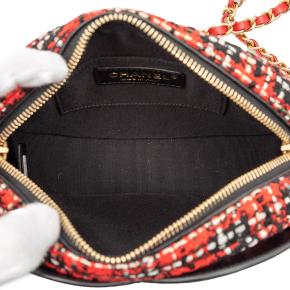 Chanel Tweed and Lambskin Coco Midnight Camera Bag 4