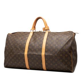 Louuis Vuitton Coated Canvas Monogram Keepall 60 2