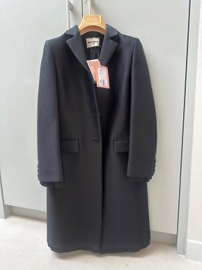 Miu Miu Black Wool  Midi Coat 2025 4