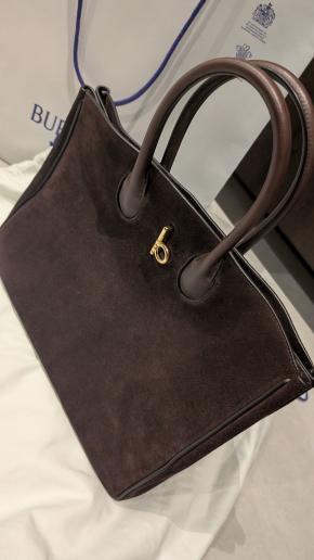Burberry Brown Suede Rocking Horse Tote 6