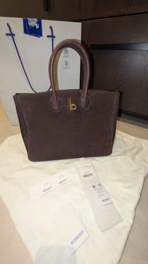 Burberry Brown Suede Rocking Horse Tote 2