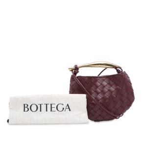 Bottega Veneta Burgundy Baby Lambskin Intrecciato Sardine Satchel 10