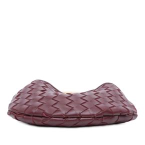 Bottega Veneta Burgundy Baby Lambskin Intrecciato Sardine Satchel 3