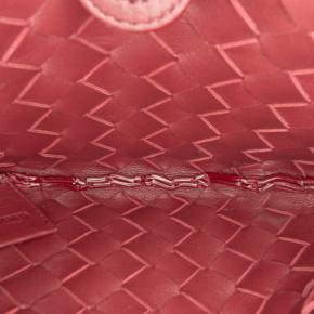 Bottega Veneta Burgundy Baby Lambskin Intrecciato Sardine Satchel 4