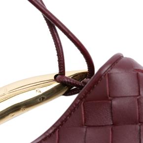 Bottega Veneta Burgundy Baby Lambskin Intrecciato Sardine Satchel 7