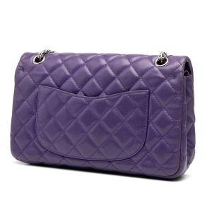 Chanel Purple Quilted Lambskin Reissue 2.55 Double Flap 226 3
