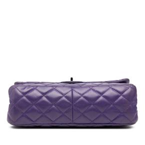 Chanel Purple Quilted Lambskin Reissue 2.55 Double Flap 226 4