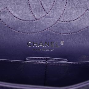 Chanel Purple Quilted Lambskin Reissue 2.55 Double Flap 226 6