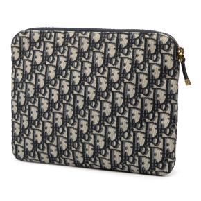 Dior Blue Oblique Canvas Clutch 2