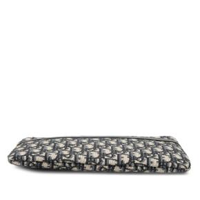 Dior Blue Oblique Canvas Clutch 3