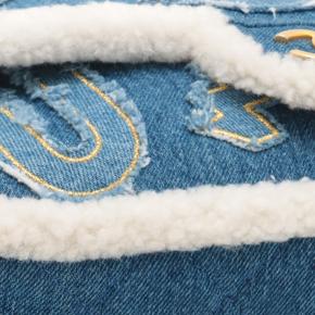 Chanel Blue Medium Shearling Denim Egypt Hieroglyph Single Flap 10