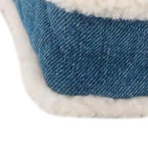 Chanel Blue Medium Shearling Denim Egypt Hieroglyph Single Flap 12