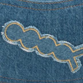 Chanel Blue Medium Shearling Denim Egypt Hieroglyph Single Flap 8