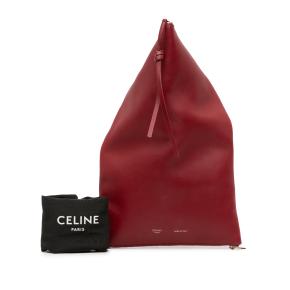 Celine Red Lambskin Berlingot Clutch 13