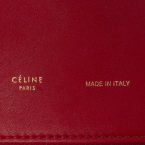 Celine Red Lambskin Berlingot Clutch 6