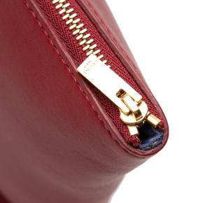 Celine Red Lambskin Berlingot Clutch 7