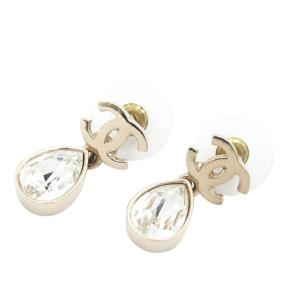Chanel  Crystal Drop Push Back Earrings 3
