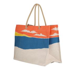Hermes Toile Escale a la Plage Beach Bag 2