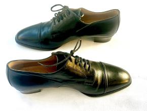 Hermes Vintage Black Leather Ladies Brogues 2