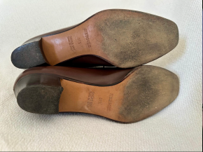 Hermes Vintage Tan Leather Brogues 5