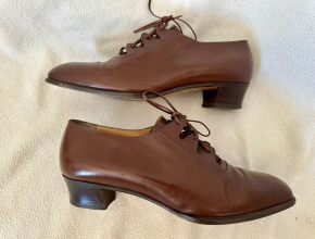 Hermes Vintage Tan Leather Brogues 3