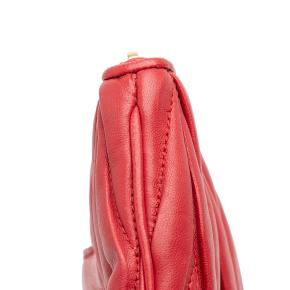 Miu Miu Red Leather Matelasse Nappa Clutch 10