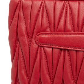 Miu Miu Red Leather Matelasse Nappa Clutch 9