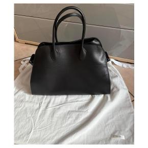 The Row Black Leather Margaux 15 9