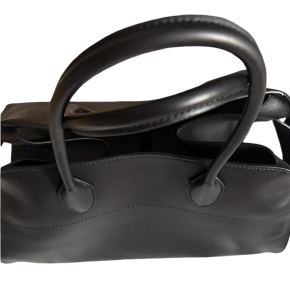 The Row Black Leather Margaux 15 2