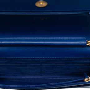 Chanel Blue Quilted Caviar Boy Wallet on Chain 4