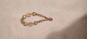 Gucci Gold Plated/Crystal Bracelet 9