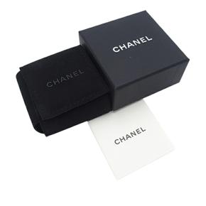 Chanel Green  Resin Gold Plated Camellia Push Back Earrings 7