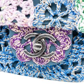 Chanel Multi Small Crochet Cotton Paris-Seoul Crochet Work Flap 6