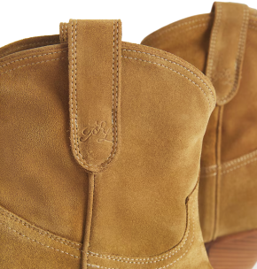 Polo Ralph Lauren Suede Western Ankle Boots 55 5