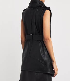 Jean Paul Gaultier Belted Leather Vest 3